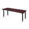Kee Rectangle Tables > Height Adjustable > Rectangular Classroom Tables, 72 W, 24 L, 23-34 H, Mahogany MT7224MHAPBK - alternate 6